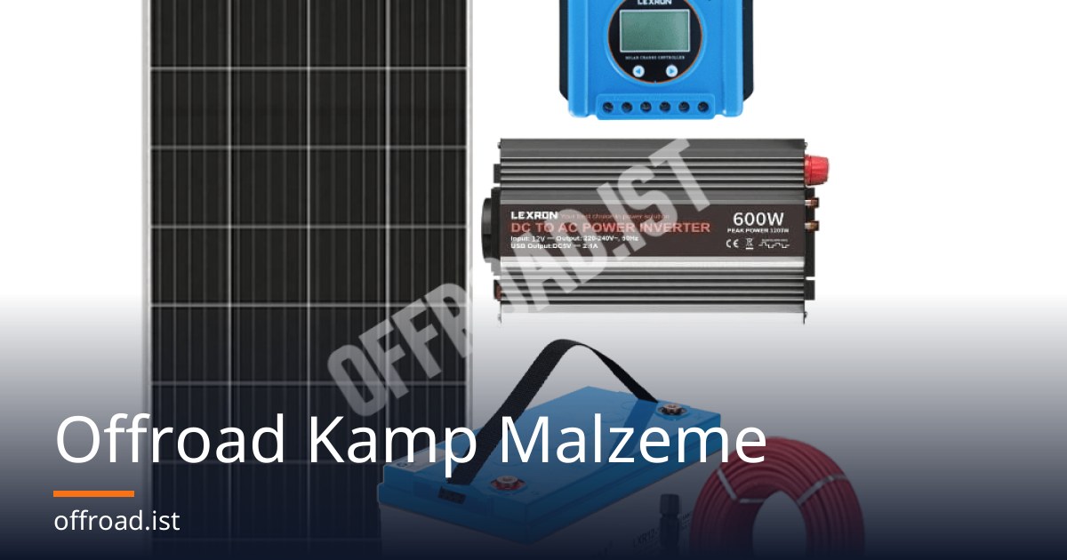 Offroad Kamp Malzeme