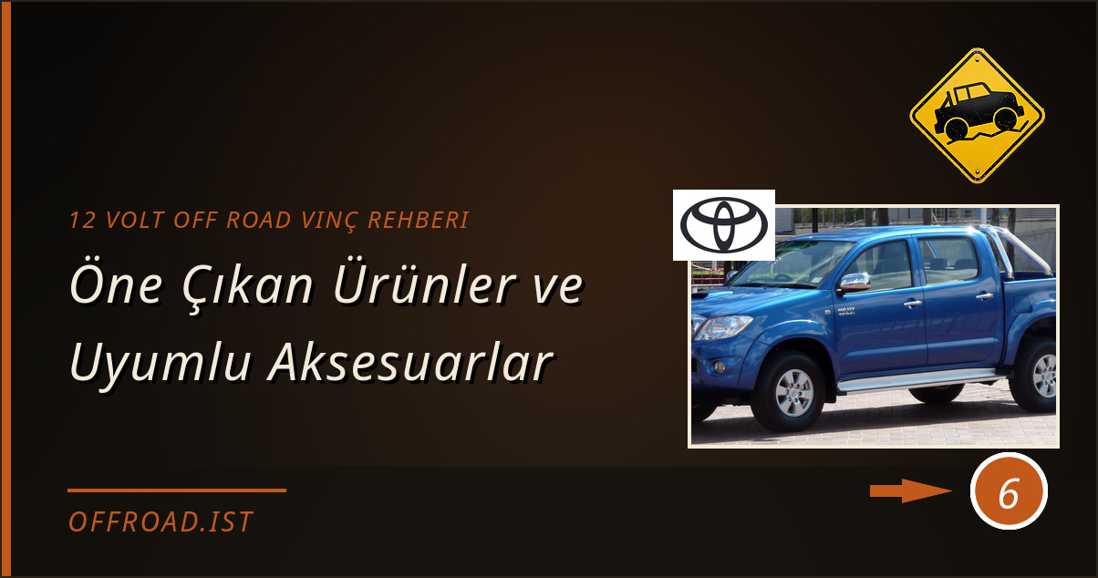 12 volt off road vinç rehberi - Öne Çıkan Ürünler ve Uyumlu Aksesuarlar