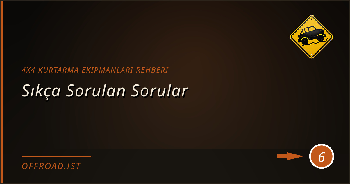 4x4 kurtarma ekipmanları rehberi - Sıkça Sorulan Sorular
