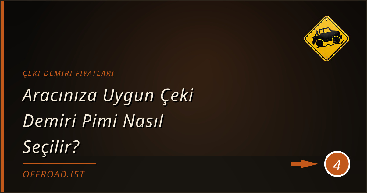 çeki demiri fiyatları - Aracınıza Uygun Çeki Demiri Pimi Nasıl Seçilir?