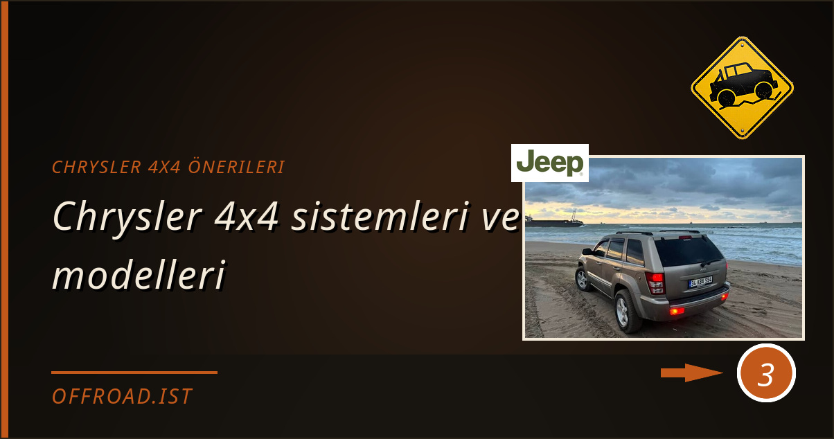 chrysler 4x4 önerileri - Chrysler 4x4 sistemleri ve modelleri