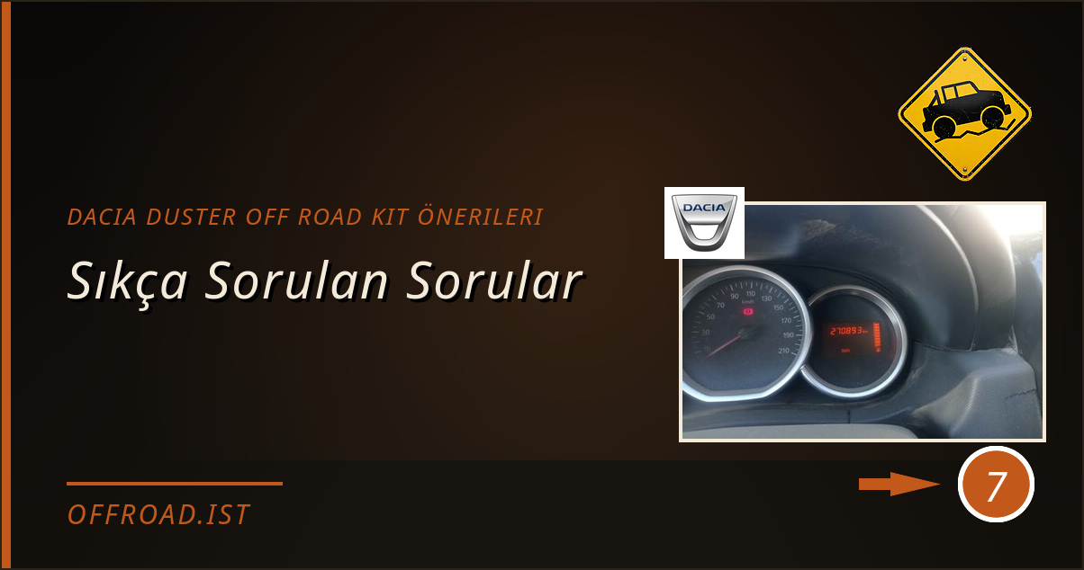 dacia duster off road kit önerileri - Sıkça Sorulan Sorular