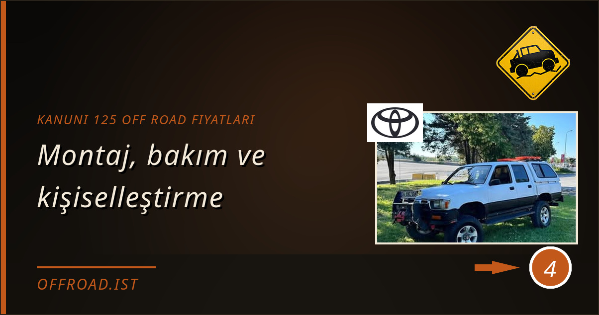 kanuni 125 off road fiyatları - Montaj, bakım ve kişiselleştirme