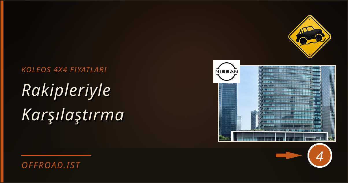 koleos 4x4 fiyatları - Rakipleriyle Karşılaştırma