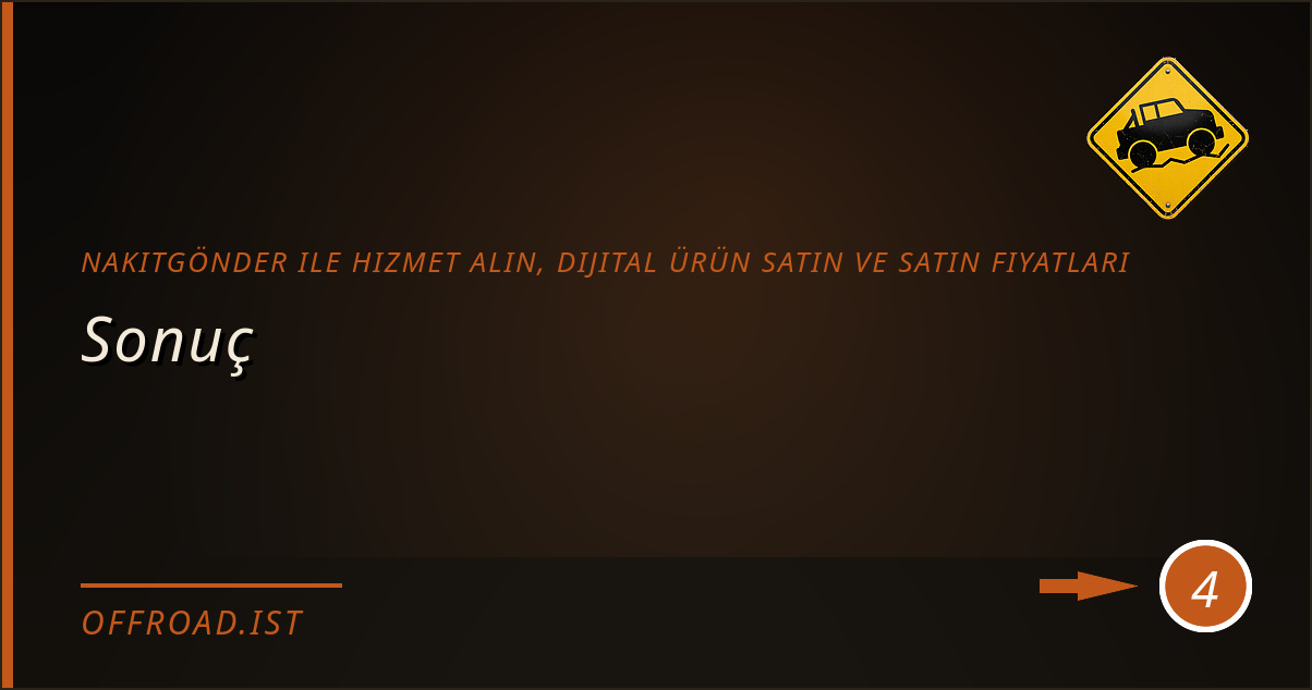NakitGönder ile Hizmet Alın, Dijital Ürün Satın ve Satın fiyatları - Sonuç