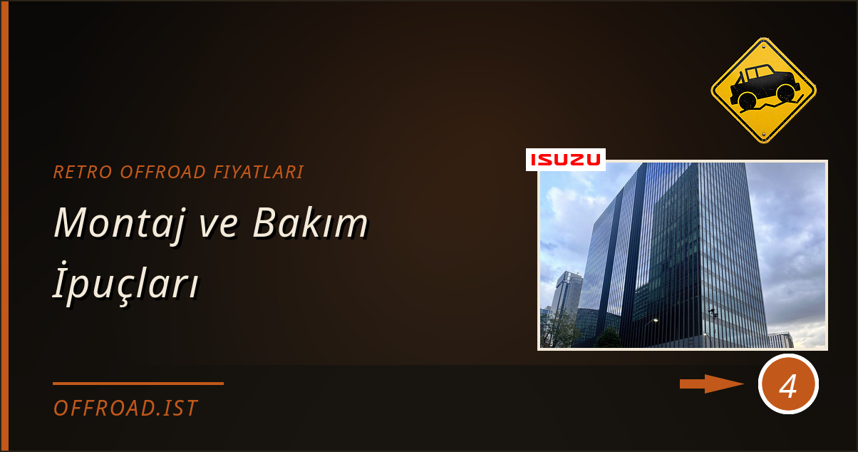 retro offroad fiyatları - Montaj ve Bakım İpuçları