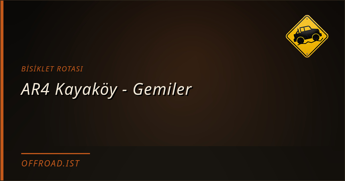 AR4 Kayaköy - Gemiler — Bisiklet rotası | Offroad.ist