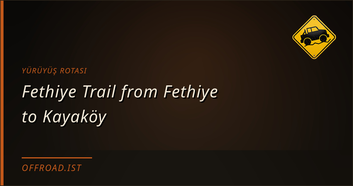 Fethiye Trail from Fethiye to Kayaköy
