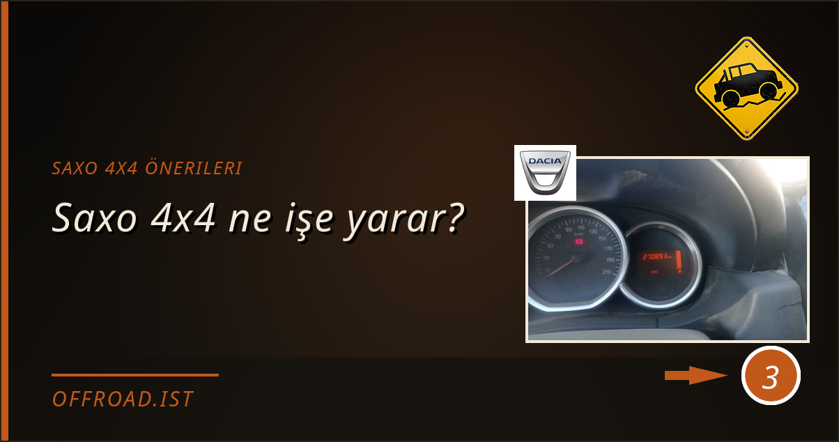 saxo 4x4 önerileri - Saxo 4x4 ne işe yarar?