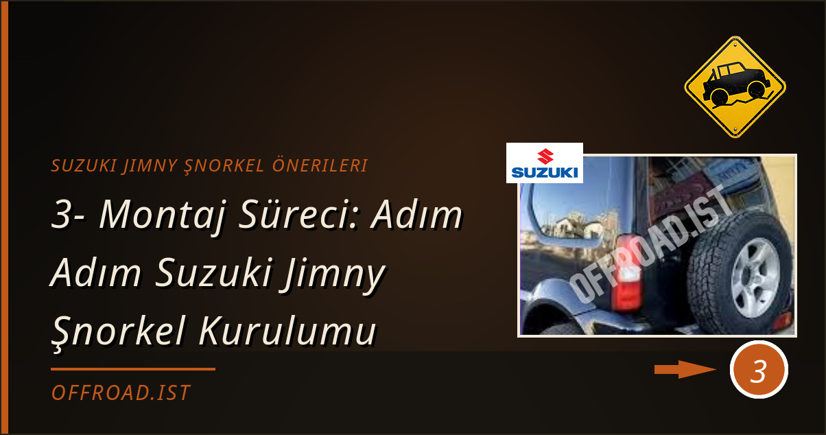 suzuki jimny şnorkel önerileri - 3- Montaj Süreci: Adım Adım Suzuki Jimny Şnorkel Kurulumu