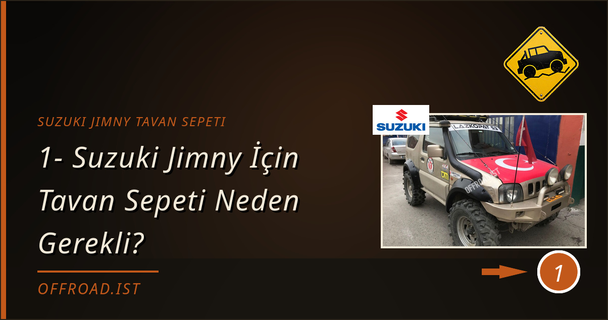 suzuki jimny tavan sepeti - 1- Suzuki Jimny İçin Tavan Sepeti Neden Gerekli?