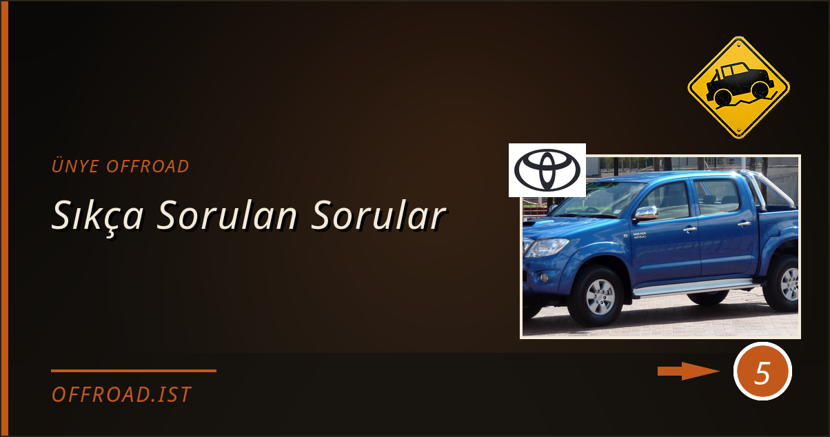 ünye offroad - Sıkça Sorulan Sorular