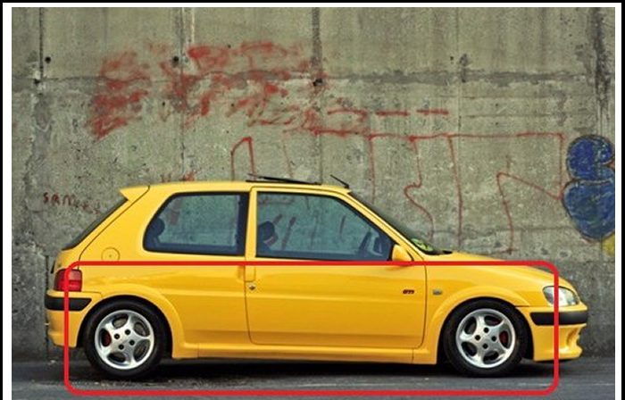 PEUGEOT 106 GTİ DODİK+MARŞPİYEL SETİ FİBERGLAS ASTARLI