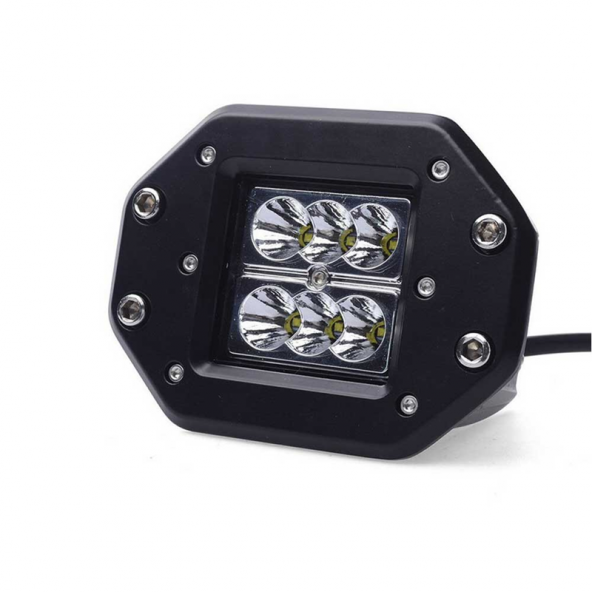 OFFROAD SİS LAMBASI GÖMME TİP BEYAZ LED 18W