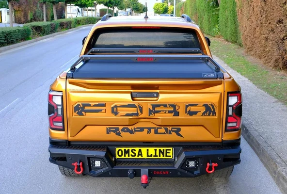 Ford Ranger Dakar Kasa Üstü Ara Atkı 2 Parça Siyah 130-177cm 2015-2022 Arası