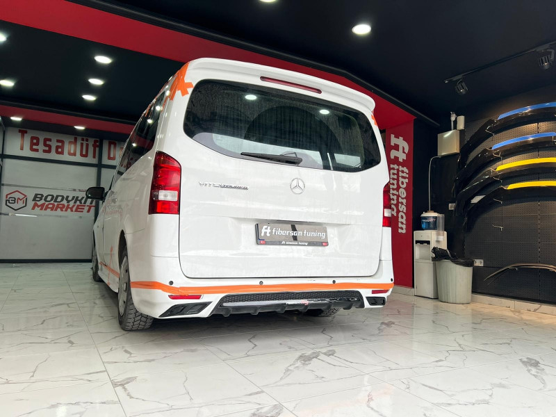 MERCEDES VİTO (2014.....) ARKA TAMPON EKİ 02---fibersan tuning