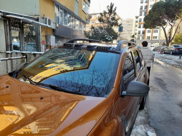 DACİA DUSTER 2018 + TAVAN KEPİ-MOONVİSÖR TURUNCU LEDLİ ABS PLASTİK