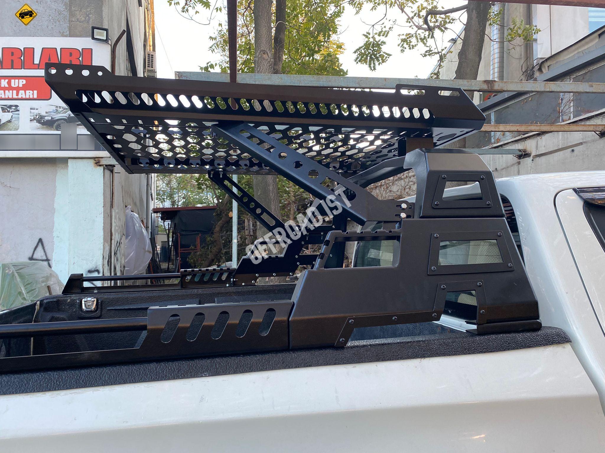 Çadır Aparatı - Toyota Hilux Offroad Rollbar Kasa Üzeri Sepetli Rollbar Wolfskın