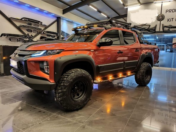 MITSUBISHI L200 2019 - VE ÜZERİ UYUMLU ÇAMURLUK KAPLAMA SETİ-DODİK TAKIMI