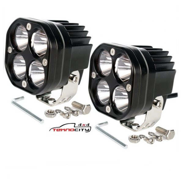 Offroad Sis lambası 4 led 20w beyaz cree led