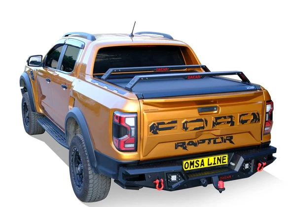 Isuzu Dmax 2012-2014 Dakar Kasa Üstü Ara Atkı 2 Parça Siyah 130-177cm