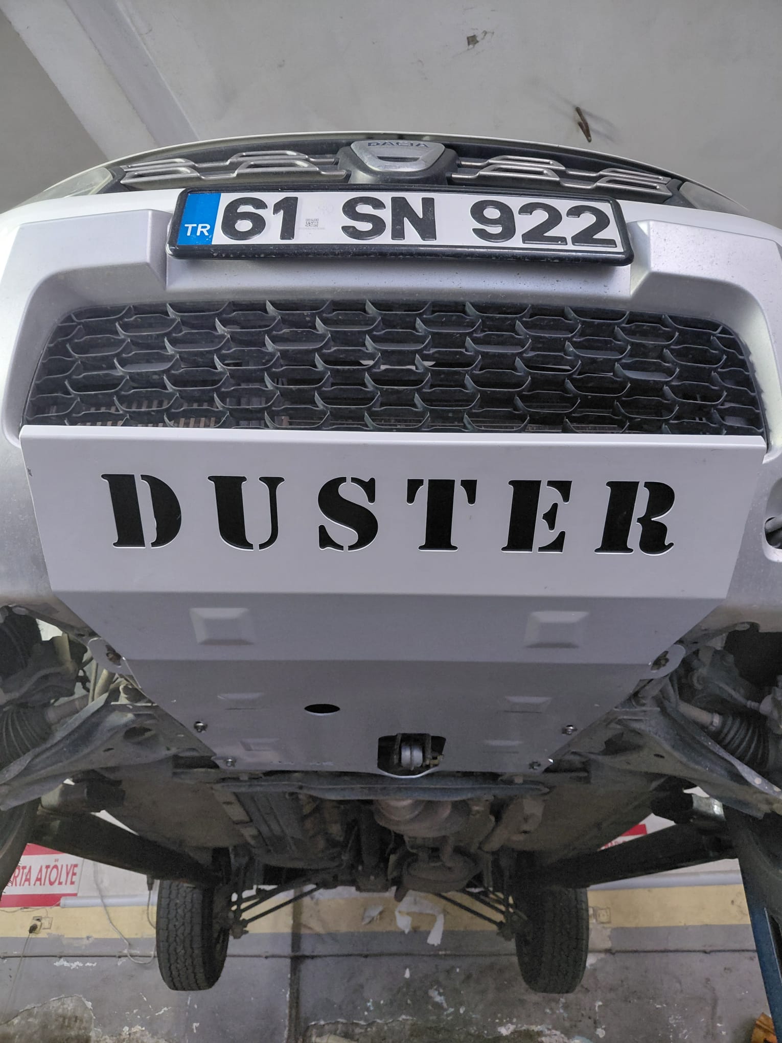 Duster karter ve ön koruma sacı