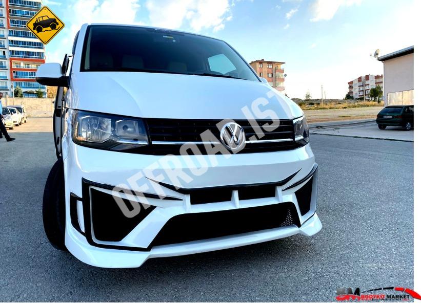 Transporter T7 Spor Ön Tampon Boyasız Fiberglass