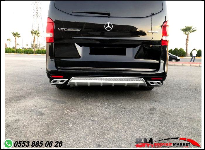 Mercedes Vito Arka Tampon Difüzörü Boyasiz