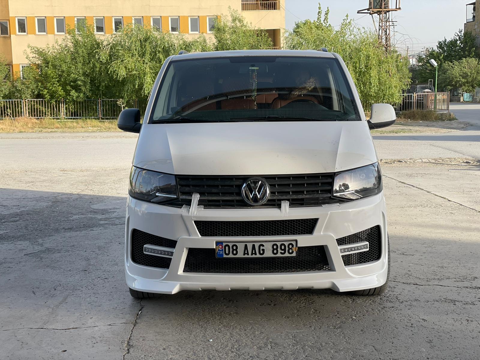 Transporter T7 Modified Front Bumper with LED Unpainted 2015-2019