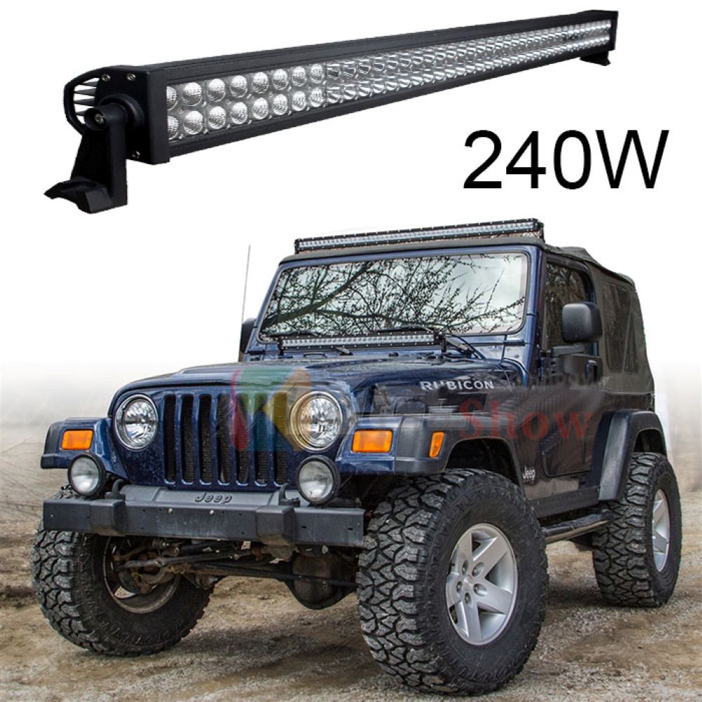 ASTRA LED Offroad Led Bar 105 cm 240 W 80 LED Delici/yayıcı Beyaz Işık Tepe Lamba Tavan Panjur Projeksiyon