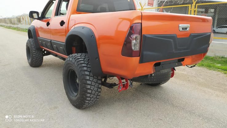 Isuzu D-Max Yan Kaplama Kapı Koruma Seti - Görsel 5