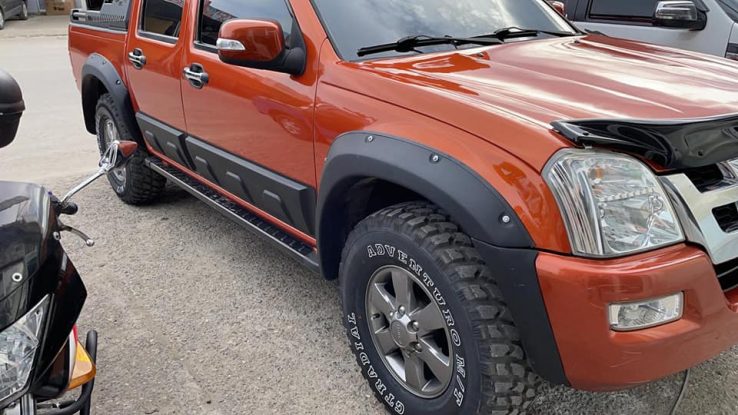 Isuzu D-Max Yan Kaplama Kapı Koruma Seti - Görsel 6
