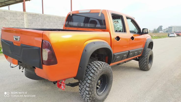 Isuzu D-Max Yan Kaplama Kapı Koruma Seti - Görsel 4