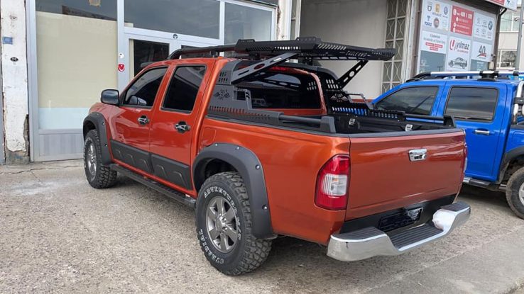 Isuzu D-Max Yan Kaplama Kapı Koruma Seti - Görsel 3