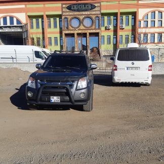 ISUZU DMAX ARAÇLARA UYGUN 76 MM BORU ÇAPI MAT SIYAH ÖN KORUMA
