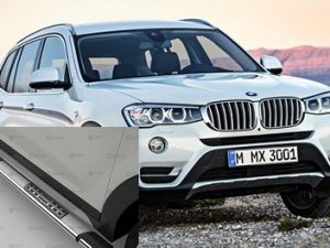 BMW X3  2011-2017  YAN BASAMAK EMERALD ALUMİNYUM -SİYAH- BMW Aksesuar